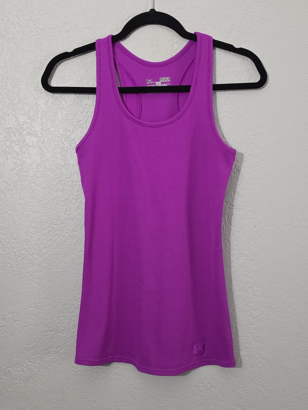 Under Armour Bright Magenta Ribbed Tank Top Activewear Womens Medium